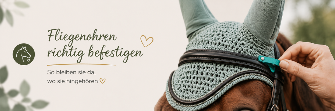 Fliegenohren befestigen: So verrutschen sie nicht mehr unter der Trense