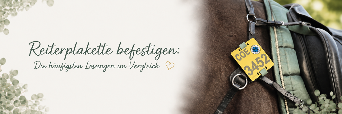 Reiterplakette befestigen: Die häufigsten Lösungen im Vergleich