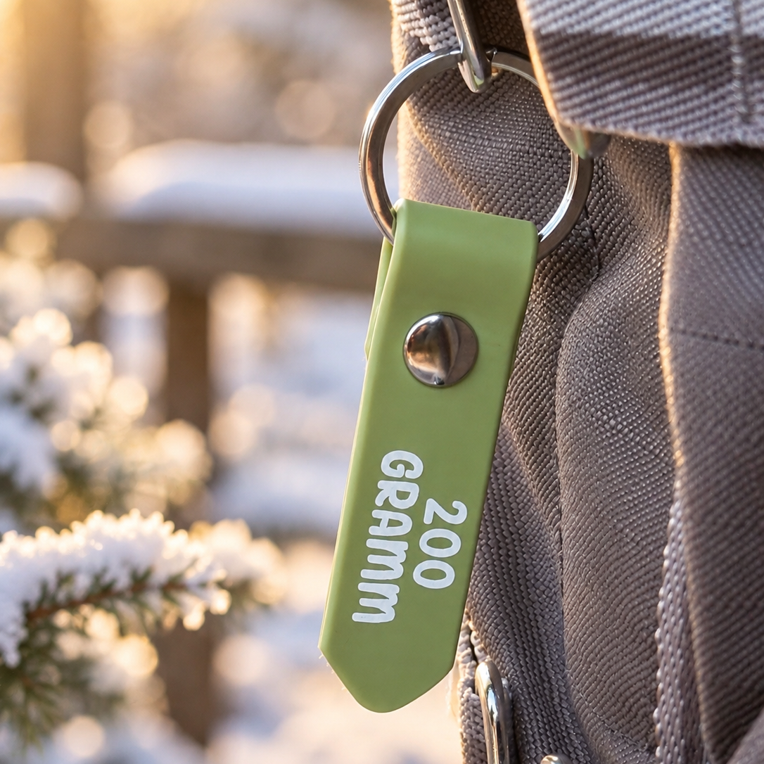 Gramm-Anhänger - Beschriftung für Winterdecken