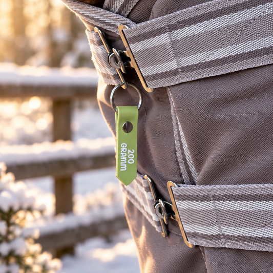 Gramm-Anhänger - Beschriftung für Winterdecken
